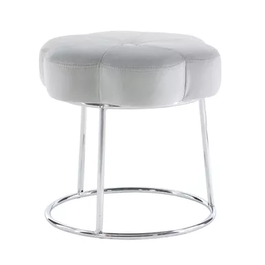 image of Shireen Accent Vanity Stool Grey with sku:lfxs1372-linon