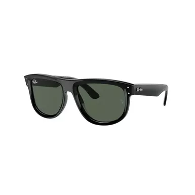 image of Ray-Ban Boyfriend Reverse Sunglasses (RBR0501S-6677VR, Black/Green) with sku:rbr0501s-6677vr|black|green|56-corporatesignature