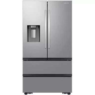 image of Samsung - 30 cu. ft. 4-Door French Door Smart Refrigerator with Four Types of Ice - Stainless Steel with sku:rf31cg7400sr-electronicexpress