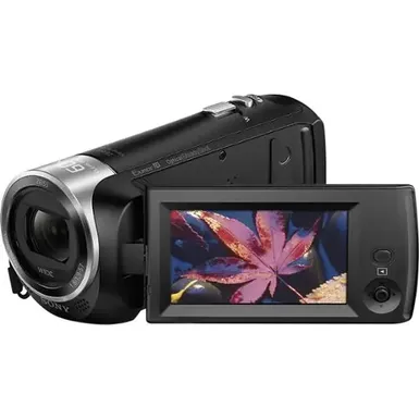 image of Sony Full HD 60P Camcorder wtih Wide Angle Zeiss Lens with sku:bb19697564-bestbuy