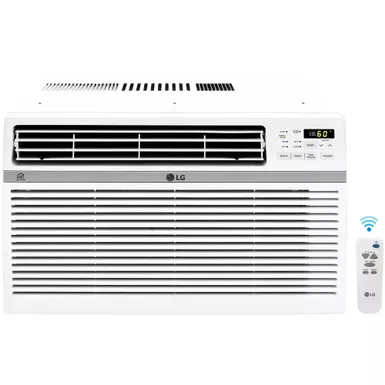 LG - 12,000 BTU 115V Window-Mounted Air Conditioner with Wi-Fi Control