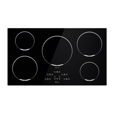 image of Built-In 36-in 5 Elements Black Induction Cooktop - Hot surface indicator - Black with sku:etaijkeio6rnknns5fbfpqstd8mu7mbs-overstock