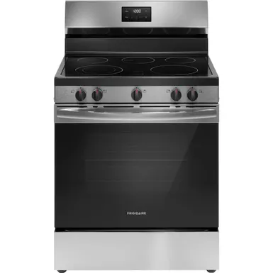 image of Frigidaire 5.3 Cu. Ft. Stainless Steel Freestanding Electric Range with sku:fcre3052bs-electronicexpress