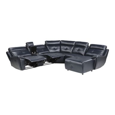 Veilleux Modular Reclining Sectional Sofa with Right Chaise - Dark Brown