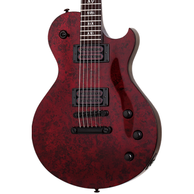 image of Schecter Guitar Research Solo-II Apocalypse Electric Guitar Red Reign with sku:sch-1293-guitarfactory