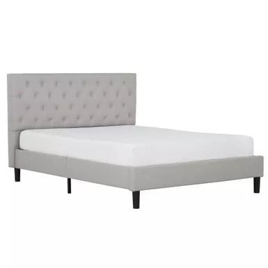 image of Ellie Queen Tufted Platform Bed with 10 in. Memory Foam Mattress with sku:65385-primo