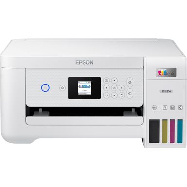 Alt View Zoom 14. Epson - EcoTank ET-2850 All-in-One Inkjet Cartridge-Free Supertank Printer - White