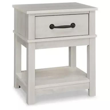 White Dorrinson One Drawer Night Stand