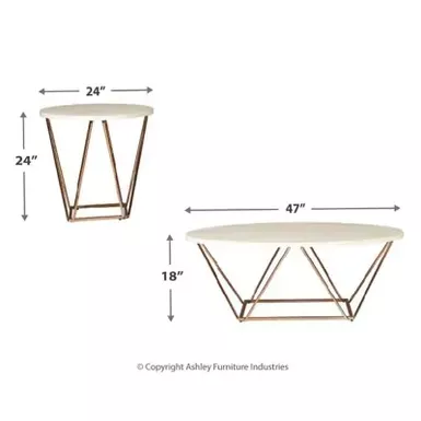 Two-tone Tarica Occasional Table Set (3/CN)