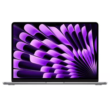 image of Apple MacBook Air 13.6" with M3 Chip (Early 2024) - 512GB SSD - 8GB - 8-Core / 10-Core - Space Gray with sku:bb22228867-bestbuy