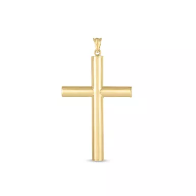 14k Yellow Gold High Polish Classic Cross Pendant