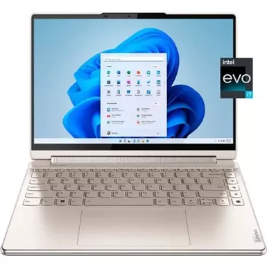 image of Lenovo - Yoga 9i 2-in-1 14" 2.8K OLED Touch Laptop with Pen - Intel Evo Platform - Core i7-1360P with 16GB Memory - 512GB SSD - Oatmeal with sku:bb22092799-bestbuy