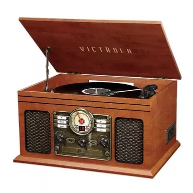 image of Victrola - Bluetooth Stereo Audio System - Mahogany with sku:bb21281298-bestbuy