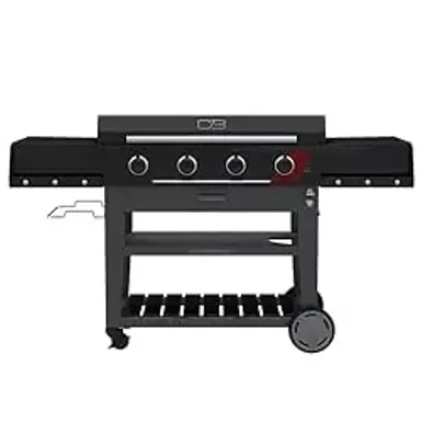 image of Charbroil® 36" Performance Series™ Deluxe Propane Gas Griddle with Cart 4 Burner Flat Top Grill, Black 463285924 with sku:b0csm1qlnk-amazon