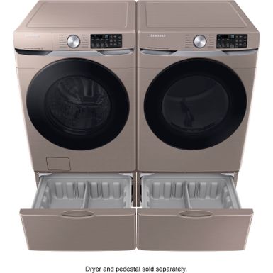 Alt View Zoom 17. Samsung - 4.5 cu. ft. Large Capacity Smart Front Load Washer with Super Speed Wash - Champagne