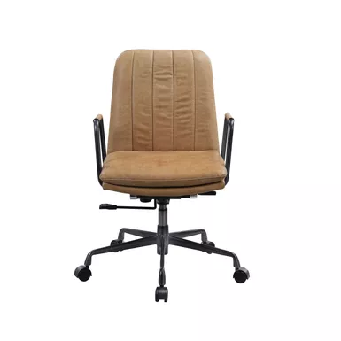 ACME Eclarn Office Chair, Rum Top Grain Leather