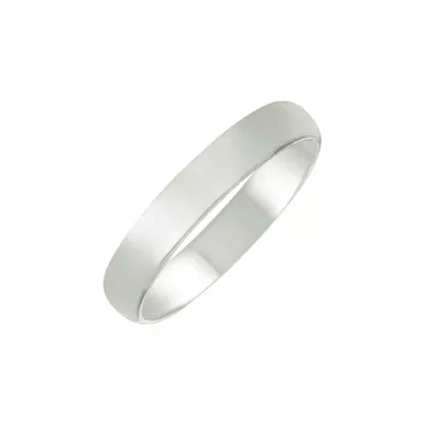 14k White Gold Comfort Fit Wedding Band (Size 8)