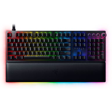 image of Razer - Huntsman V2 Analog Full Size Wired Opto-Mechanical Gaming Keyboard with Chroma RGB Backlighting - Black with sku:b08qtxdbj8-raz-amz