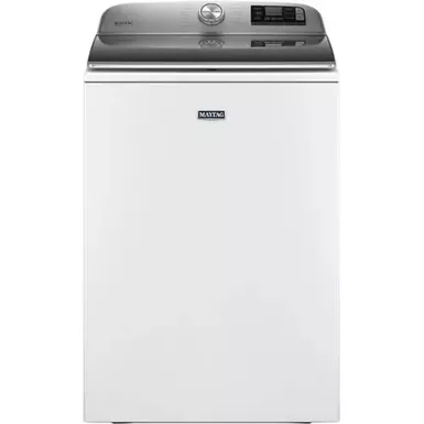 image of Maytag - 5.3 Cu. Ft. High Efficiency Smart Top Load Washer with Extra Power Button - White with sku:bb21465998-bestbuy