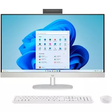 image of HP - 27" Full HD Touch-Screen All-in-One with Adjustable Height - Intel Core i5 - 8GB Memory - 512GB SSD - Shell White with sku:bb22115244-bestbuy