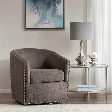 image of Chocolate Tyler Swivel Chair with sku:mp103-0481-olliix