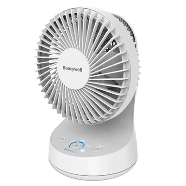 image of Honeywell - QuietSet 5 Oscillating Table Fan White with sku:htf337w-powersales
