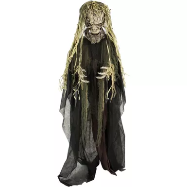 Life-Size Animatronic Tree Man with Lights and Sound, Indoor or Covered Outdoor Halloween Decoration