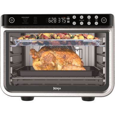 image of Ninja - Foodi 10-in-1 XL Pro Air Fry Oven, Dehydrate, Reheat - Stainless Steel with sku:dt201-powersales
