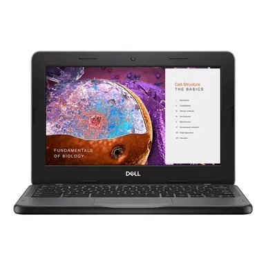 image of Dell Chromebook 3000 3110 11.6" Touchscreen Convertible 2 in 1 Chromebook - HD - 1366 x 768 - Intel Celeron N4500 Dual-core (2 Core) 1.10 GHz - 8 GB Total RAM - 8 GB On-Board Memory - 64 GB Flash with sku:bar-3110-guitarfactory