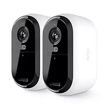 Arlo - Essential 2-Camera Outdoor Wireless 2K Security Camera (2nd Generation) with Color Night Vision - White