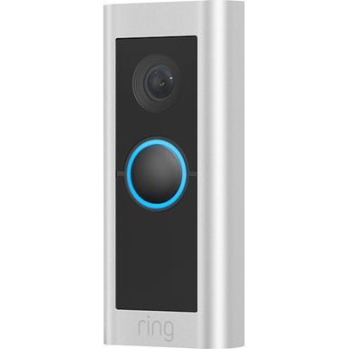 Left Zoom. Ring - Video Doorbell Pro 2 Smart WiFi Video Doorbell Wired - Satin Nickel