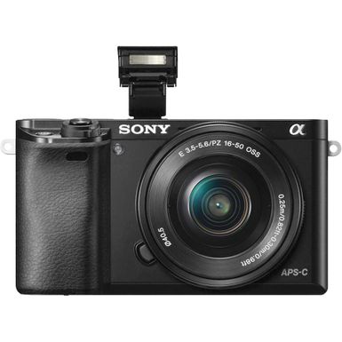 Alt View Zoom 11. Sony - Alpha a6000 Mirrorless Camera with 16-50mm Retractable Lens - Black