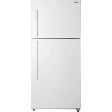image of Insignia™ - 18 Cu. Ft. Top-Freezer Refrigerator with Handles - White with sku:bb21807981-bestbuy