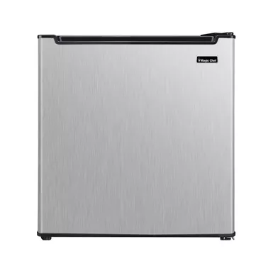 image of Magic Chef 1.7 cu. ft. Stainless Compact Refrigerator with sku:mcar170ste-magicchef