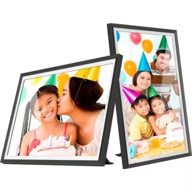 image of Aluratek - 13.5" 3K Touchscreen LCD Wi-Fi Digital Photo Frame - Black with sku:bb21985403-6505399-bestbuy-aluratek