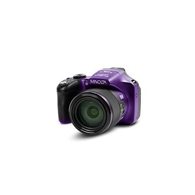 image of Minolta MN67Z 20MP Full HD Wi-Fi Bridge Camera with 67x Optical Zoom, Purple with sku:imn67zp-adorama