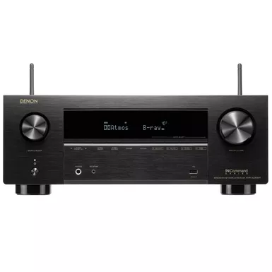 image of Denon - AVR-X2800H (95W X 7) 7.2-Ch. with HEOS and Dolby Atmos 8K Ultra HD HDR Compatible AV Home Theater Receiver with Alexa - Black with sku:bb22032349-bestbuy