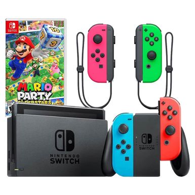 image of Nintendo Switch Console - Mario Party Pack with sku:nswmarptybun-electronicexpress