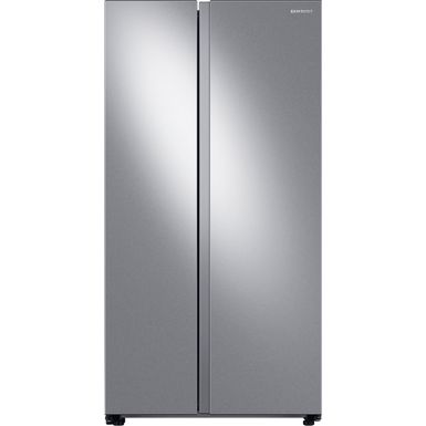 image of Samsung - 28 cu. ft. Side-by-Side Refrigerator with WiFi and Large Capacity - Stainless steel with sku:bb21693256-6447149-bestbuy-samsung