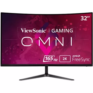 image of ViewSonic - OMNI VX3218C-2K 32" LCD QHD FreeSync Premium Gaming Monitor (HDMI and DisplayPort) - Black with sku:bb22084728-bestbuy