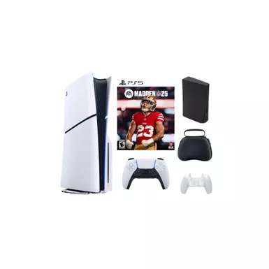 Playstation 5 Slim + Madden NFL 25 Bundle with Accessories