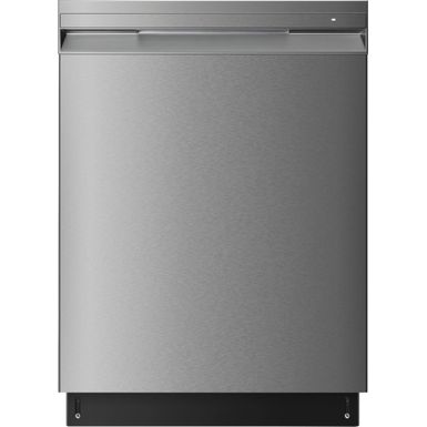 image of Insignia - Top Control Built-In Dishwasher with Recessed Handle - Stainless steel with sku:bb21497034-6403040-bestbuy-insignia