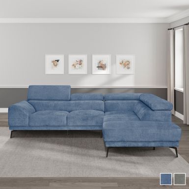 Morelia Sectional Sofa Chaise - Blue