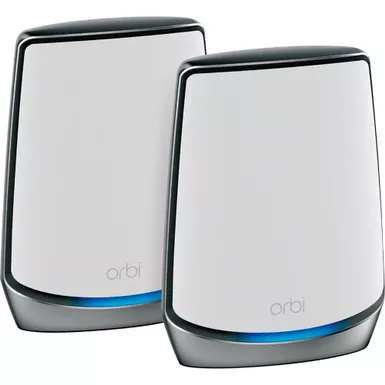 image of Netgear Orbi AX6000 Tri-band Mesh WiFi 6 System (2-pack) - White with sku:nerbk852-adorama