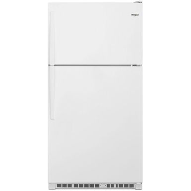 image of Whirlpool - 20.5 Cu. Ft. Top-Freezer Refrigerator - White with sku:bb19599049-8982107-bestbuy-whirlpool