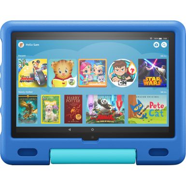 image of Amazon Kid-Proof Case for Fire HD 10 tablet - Sky Blue with sku:bb21753011-6462082-bestbuy-amazon