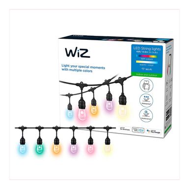 image of WiZ 48 Ft. Outdoor Wifi Color String Lights with sku:604363-electronicexpress