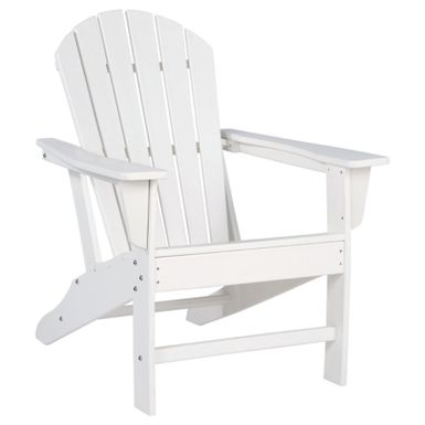 image of White Sundown Treasure Adirondack Chair with sku:p011-898-ashley
