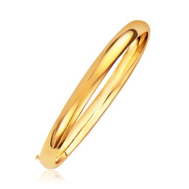 image of Classic Bangle in 14k Yellow Gold (6.0mm) (7 Inch) with sku:69769-7-rcj