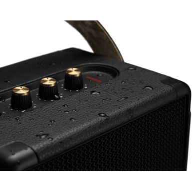 Rent to own Marshall - Tufton Portable Bluetooth Speaker - Black & Brass -  FlexShopper